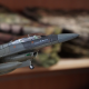 Металлическая модель самолета истребителя F-16D в масштабе 1:72