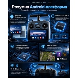 Аппаратура радиоуправления RadioMaster AX12 LBT ExpressLRS 2.4 ГГц с сенсорным экраном