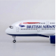 Модель літака Airbus A380 British Airways (1:160) зі звуковою LED-підсвіткою