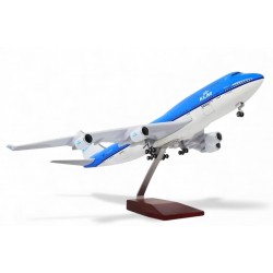 Boeing 747 KLM Aircraft Model (1:130) with Sound and LED Lights