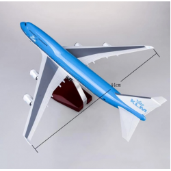 Boeing 747 KLM Aircraft Model (1:130) with Sound and LED Lights