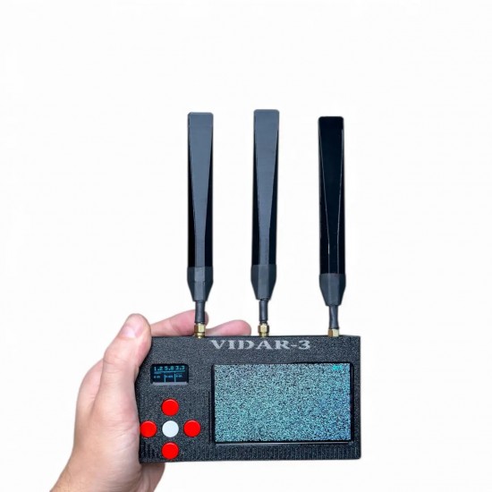 VIDAR-3 – Tri-Band FPV Drone Detector & Video Scanner (1.2 / 3.3 / 5.8 GHz)