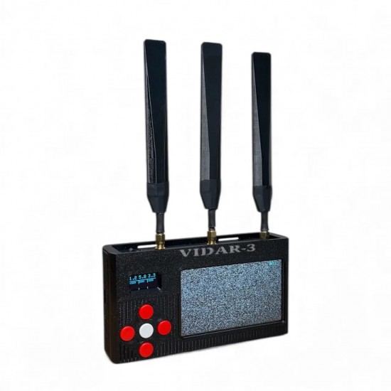 VIDAR-3 – Tri-Band FPV Drone Detector & Video Scanner (1.2 / 3.3 / 5.8 GHz)