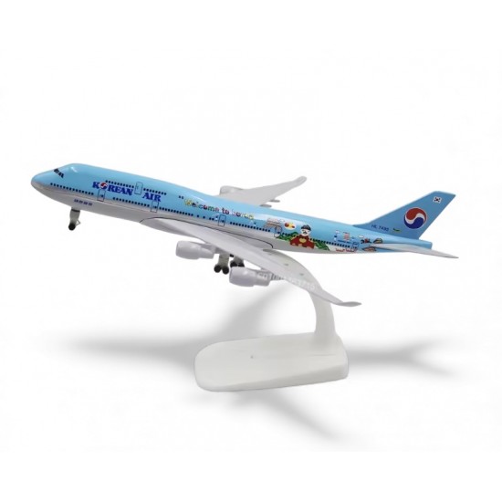 Металева модель літака Boeing 747 Korean масштаб 1:400