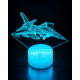 3D LED світильник-нічник Винищувач F-16 3D LED світильник-нічник Винищувач F-16