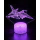 3D LED світильник-нічник Винищувач F-16 3D LED світильник-нічник Винищувач F-16