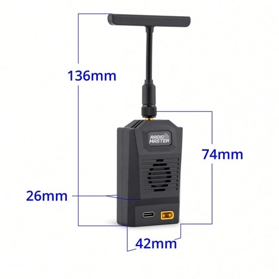 Передавач (TX) RadioMaster Ranger Nano 2.4GHz ELRS