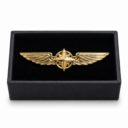 Авиационный значок PILOT WINGS gold 5 см