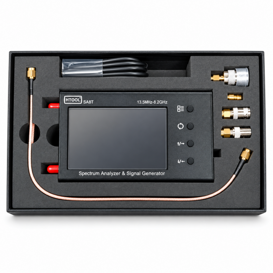 HTOOL SA8T Portable Spectrum Analyser 13.5 MHz–8.2 GHz with Signal Generator