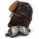 Vintage Goggles and Winter Bomber Hat with Goggles