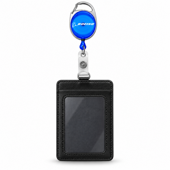 Брелок BOEING CLEAR CARABINER KEY REEL з карабіном