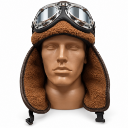 Вінтажні окуляри та шапка Winter Bomber Hat with Goggles