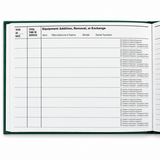 ASA Standard Aircraft Logbook — твёрдый переплёт