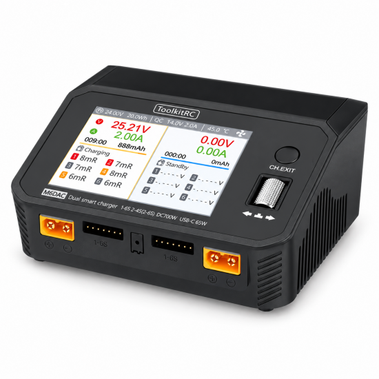 Зарядний пристрій ToolkitRC M6DAC