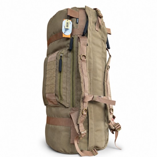 Баул тактичний 100 л OBERIG (Cordura 1000D), койот