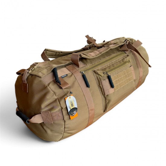 Баул тактичний 100 л OBERIG (Cordura 1000D), койот
