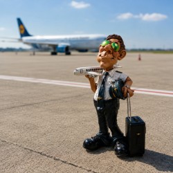 Статуетка авіаційна Пілот з валізою