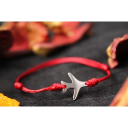 Браслет ручной работы Красная нитка Plane