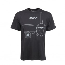 Boeing 737 Midnight Silver T-Shirt Boeing