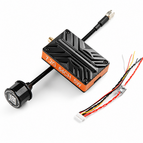 Відеопередавач FPV VTX 5W 7.2 ГГц 60 каналів — для дронів дальньої дії