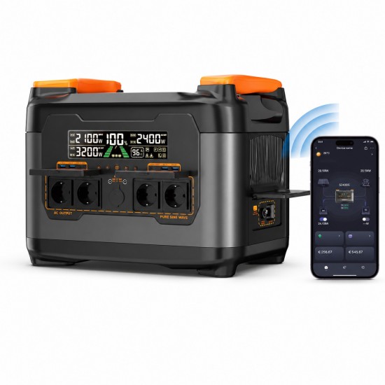 Зарядна станція Newsmy S2400 2400W 2048Wh LiFePO4, швидка зарядка, керування зі смартфона Зарядна станція Newsmy S2400 2400W 2048Wh LiFePO4, швидка зарядка, керування зі смартфона