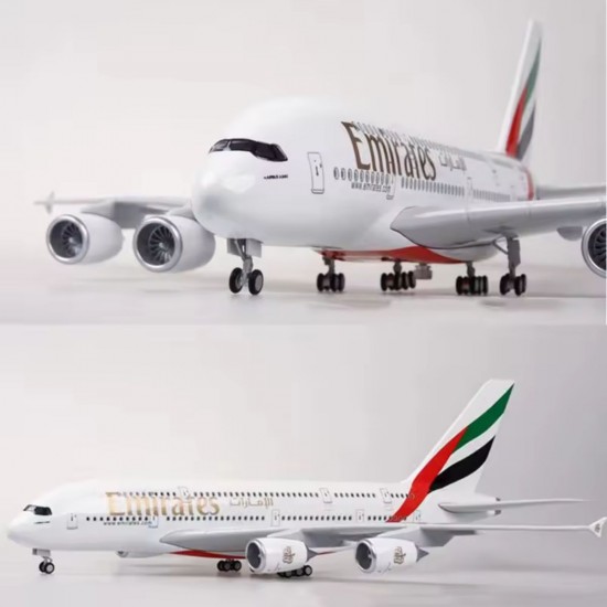 Модель самолета Airbus A380 Emirates (1:160) со звуковой LED-подсветкой Модель самолета Airbus A380 Emirates (1:160) со звуковой LED-подсветкой