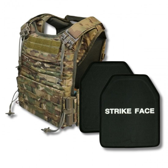 Plate carrier - FAST DROP body armor with a set of NIJ IV ballistic plates (6th class DSTU) multicam