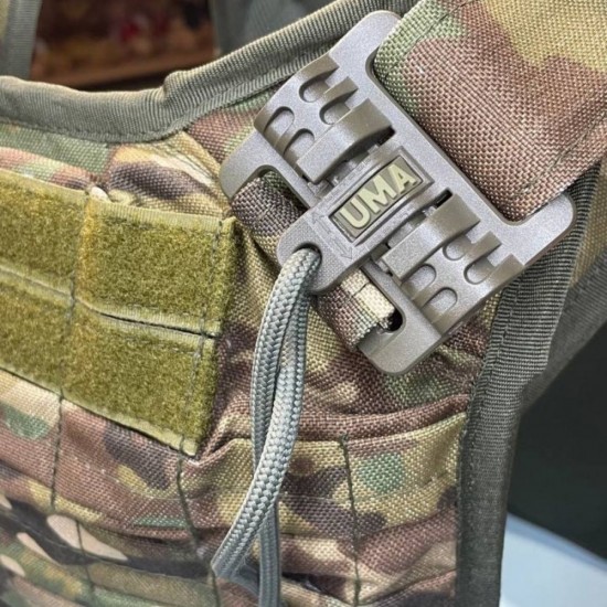 Plate carrier - FAST DROP body armor with a set of NIJ IV ballistic plates (6th class DSTU) multicam