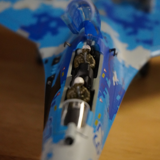 Metal Model of Su-27 Fighter Jet, Ukrainian Air Force (1:72)