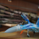 Metal Model of Su-27 Fighter Jet, Ukrainian Air Force (1:72)