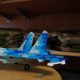 Metal Model of Su-27 Fighter Jet, Ukrainian Air Force (1:72)