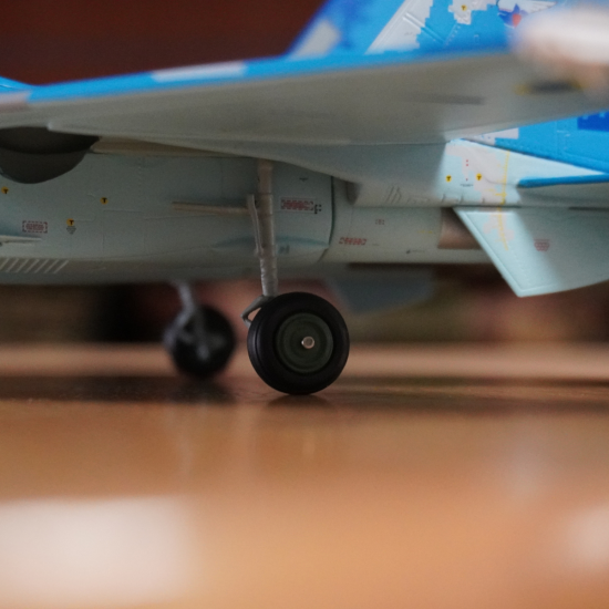 Metal Model of Su-27 Fighter Jet, Ukrainian Air Force (1:72)