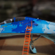Metal Model of Su-27 Fighter Jet, Ukrainian Air Force (1:72)