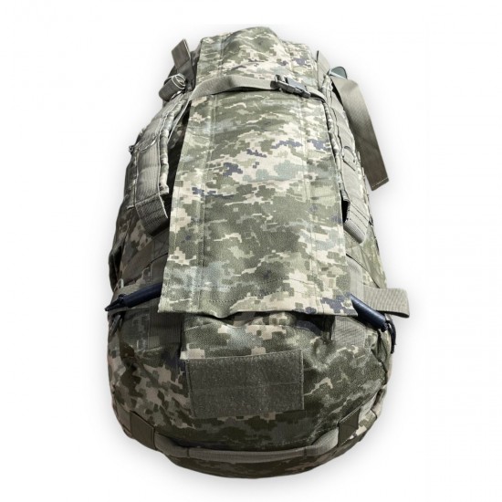 Tactical baul bag 100 liters with a carabiner, Pixel