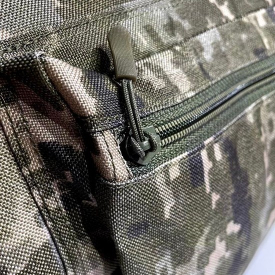Tactical baul bag 100 liters with a carabiner, Pixel