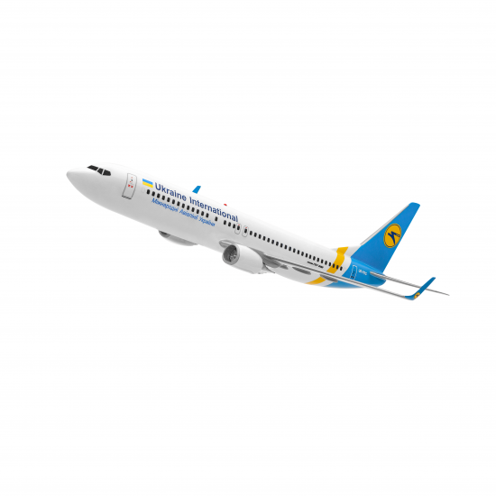 Model of aircraft Boeing 737-800 UIA (1: 100)
