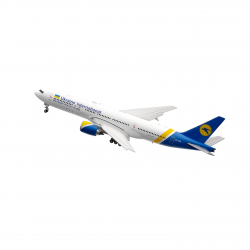 Модель самолета Boeing 777-200ER МАУ (Посадочная конфигурация) 1:400 Модель самолета Boeing 777-200ER МАУ (Посадочная конфигурация) 1:400