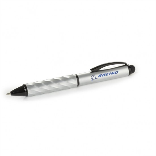 Boeing Ballpoint/Stylus Twist Pen Silver