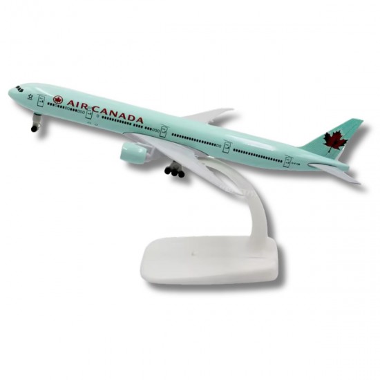 Metal model of the Boeing 777-300 Air Canada aircraft, scale: 1:400
