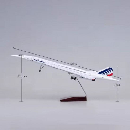 Модель літака Concorde Air France (1:125) з звуковою LED-підсвіткою Модель літака Concorde Air France (1:125) з звуковою LED-підсвіткою