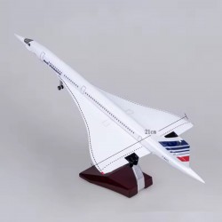 Concorde Air France airplane model (1:125) with sound LED lighting Concorde Air France airplane model (1:125) with sound LED lighting