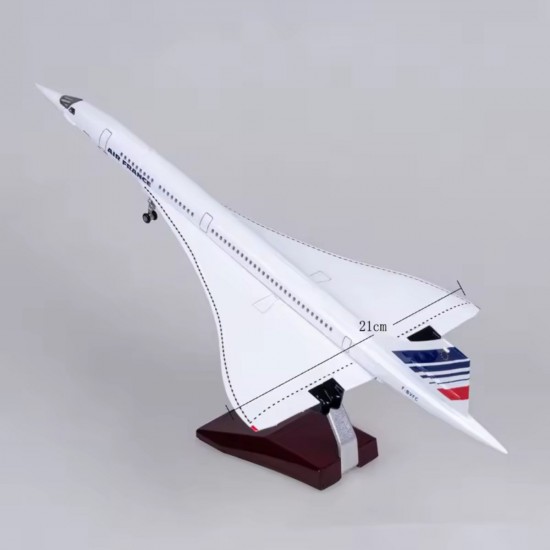 Модель літака Concorde Air France (1:125) з звуковою LED-підсвіткою Модель літака Concorde Air France (1:125) з звуковою LED-підсвіткою
