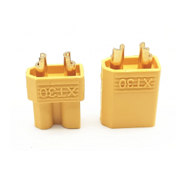 Силовой разъём XT30 2pin комплект Male/Female для FPV-дронов, LiPo аккумуляторов и RC моделей