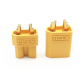 XT30 2-pin power connector set Male/Female for FPV drones, LiPo batteries and RC models