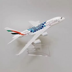 Металева модель літака Airbus A380 EXPO Airlines масштаб: 1:500 Металева модель літака Airbus A380 EXPO Airlines масштаб: 1:500