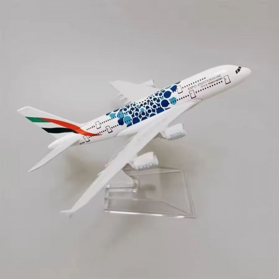 Металева модель літака Airbus A380 EXPO Airlines масштаб: 1:500