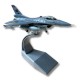 Metal model of an F16 fighter plane in a scale of 1:100