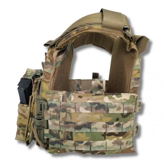 FOPC QRC Multicam plate holder with triple summation for AK magazines
