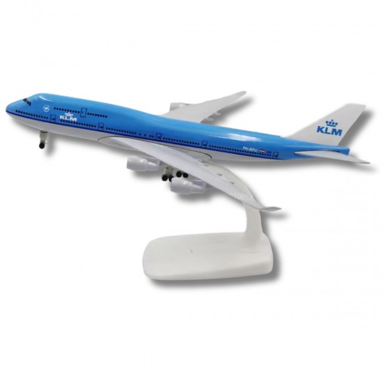 Metal model of the Boeing 747-400 KLM aircraft, scale: 1:400