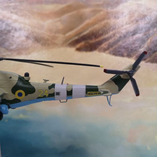 Mi-24 helicopter model of the Armed Forces of Ukraine scale 1:100